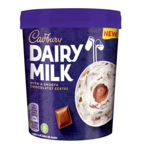 Cadbury Dairy Milk Ice Cream Tub The British Store