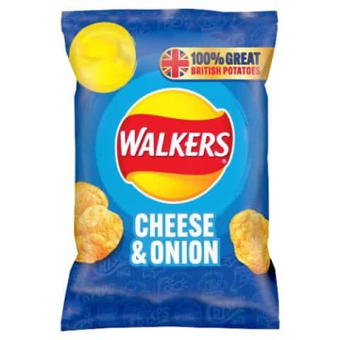 Walkers Cheese and Onion Crisps | The British Store